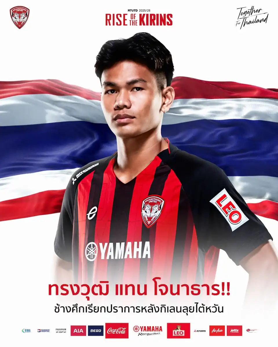 NATIONAL TEAM CALL-UP: Songwut Replaces Jonathan in Asian Cup Qualifier Squad