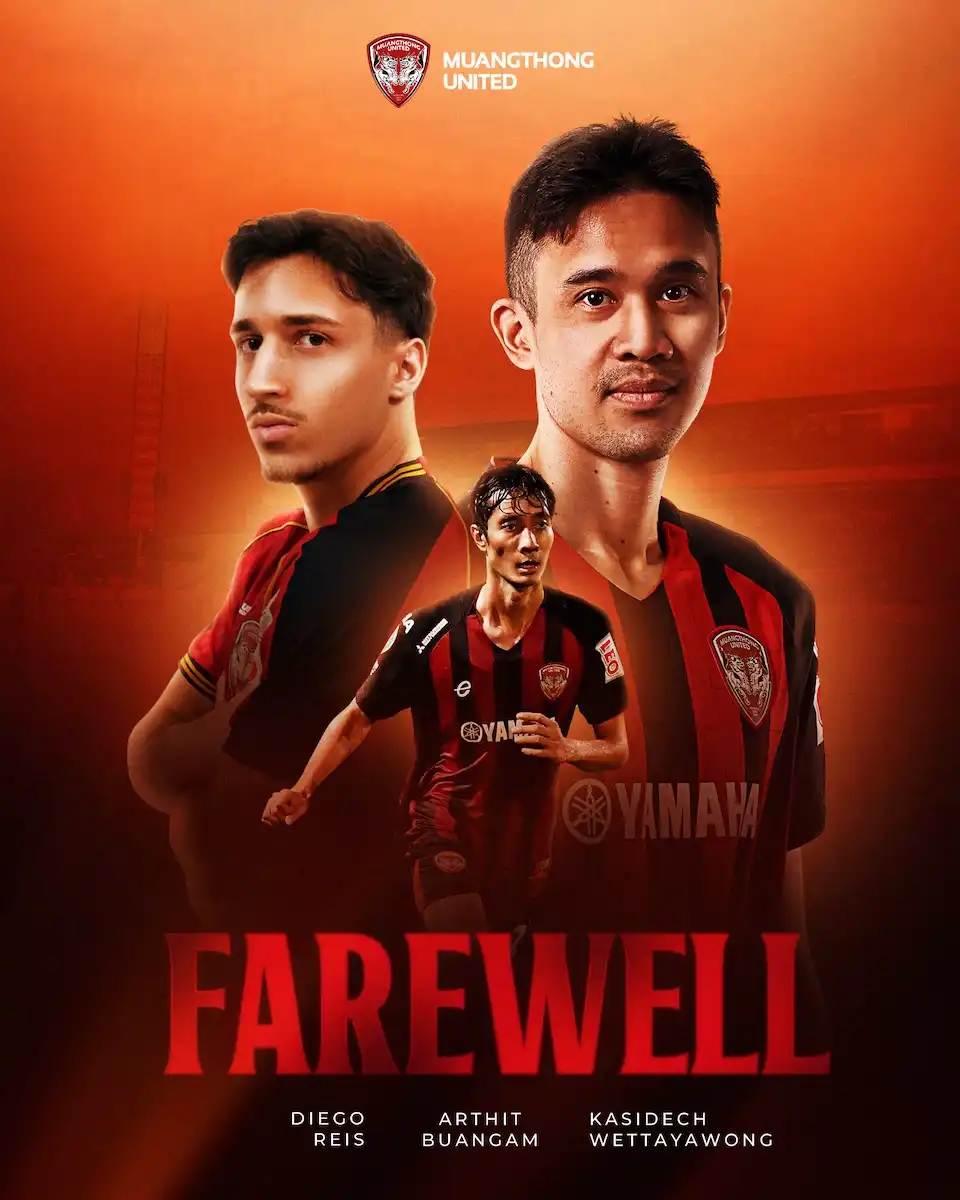 Muangthong United release three players - transfer window update