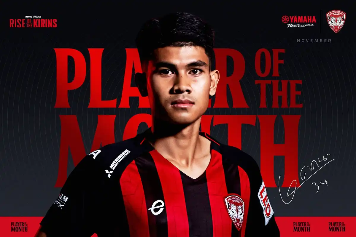 Kakana Khamyot Yamaha's Player of the Month for November 2025