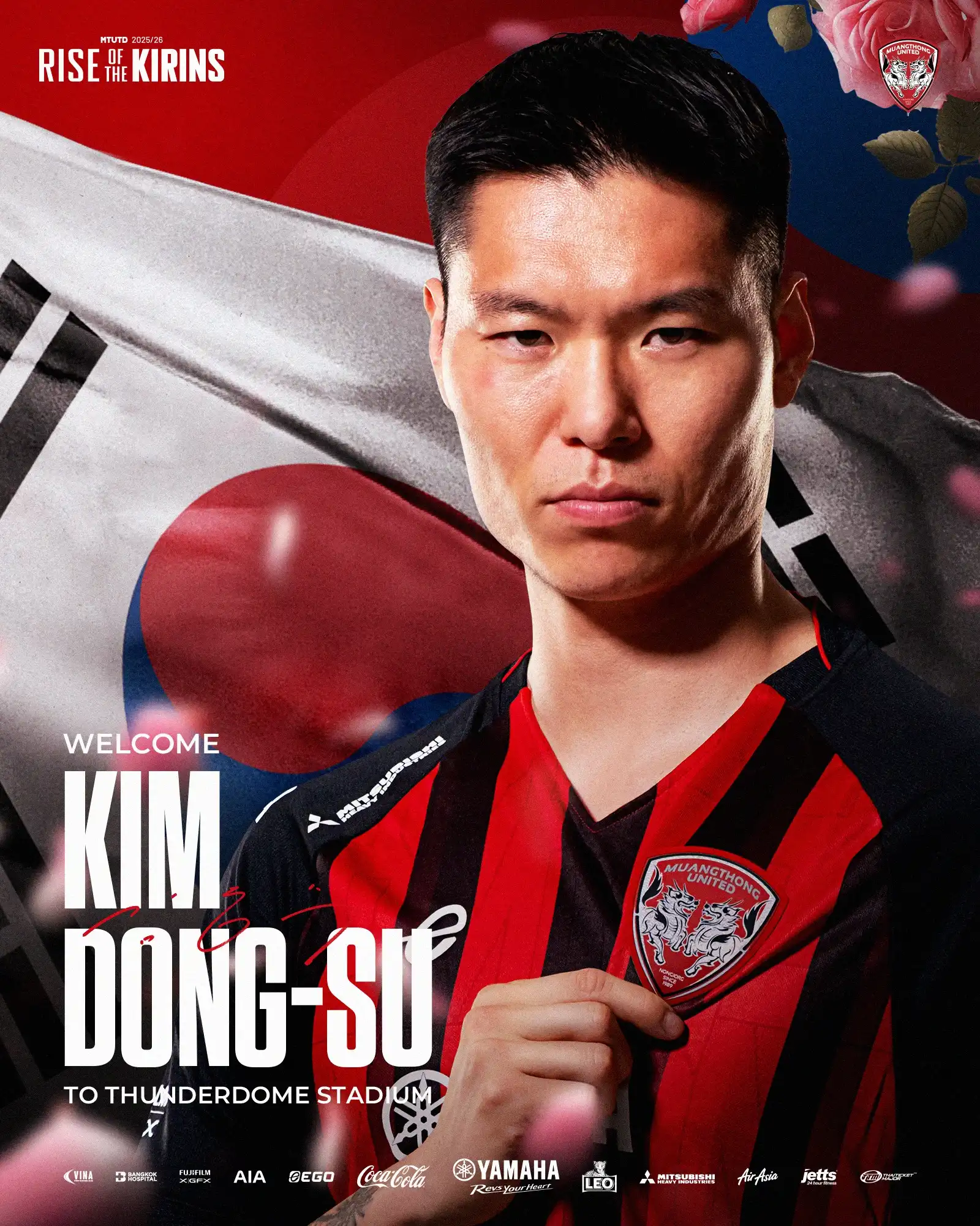 Muangthong United Sign Experienced South Korean Defender Kim Dong-su for Thai League Second Leg