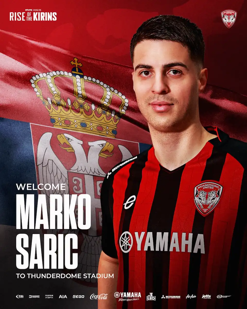Muangthong United Signs Serbian Striker Marko Šarić