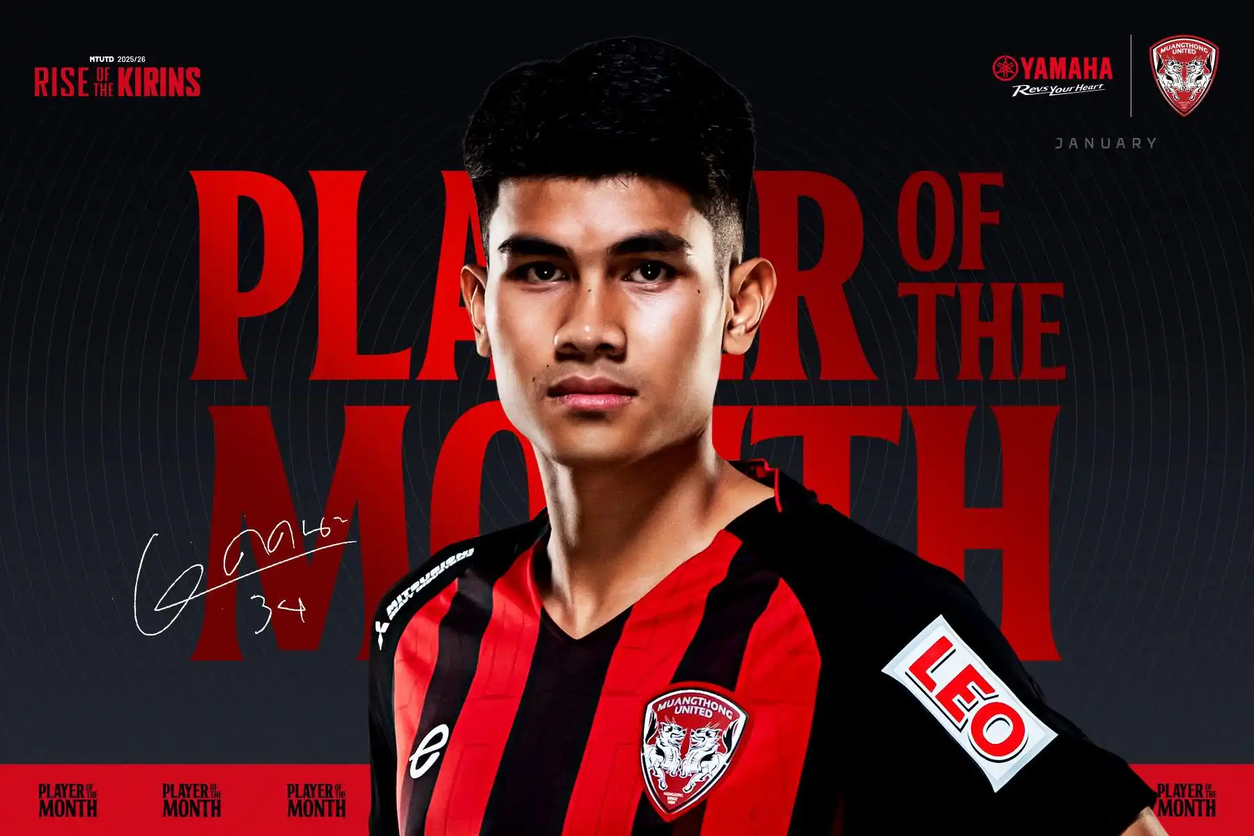 Kakana Khamyok Yamaha's Player of the Month